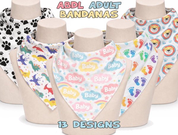 ABDL Bandana - Adult Baby Bibs - SubWoofs