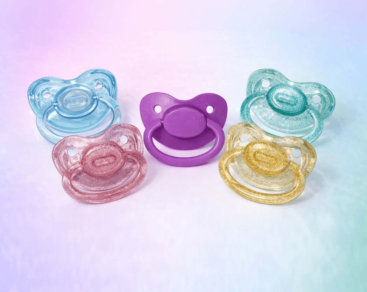 Adult Pacifier - Glitter / Clear ABDL Dummy - SubWoofs