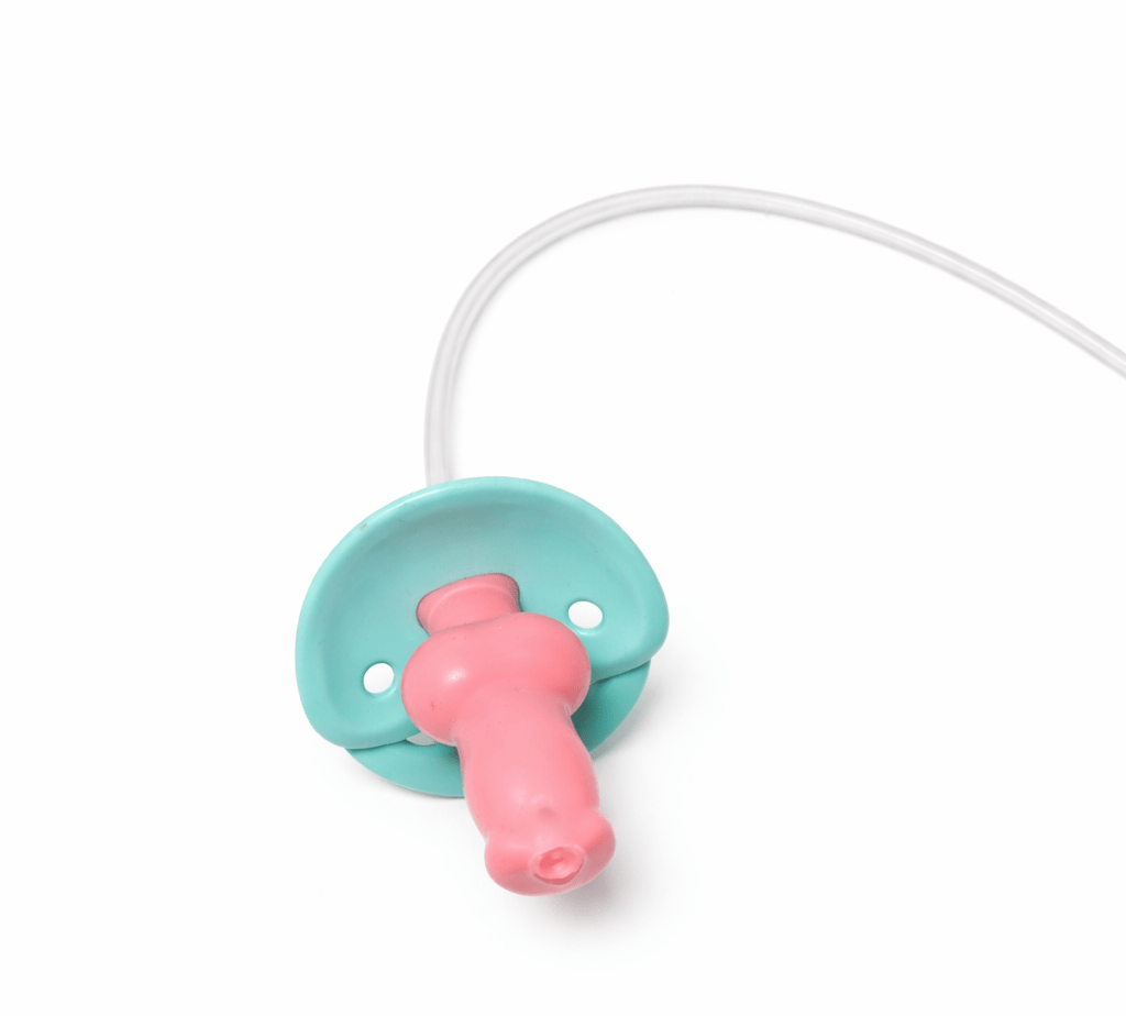 Adult Pacifier - Knot Teat (single colour) - With Fluid Tube - Abdl Dummy - SubWoofs