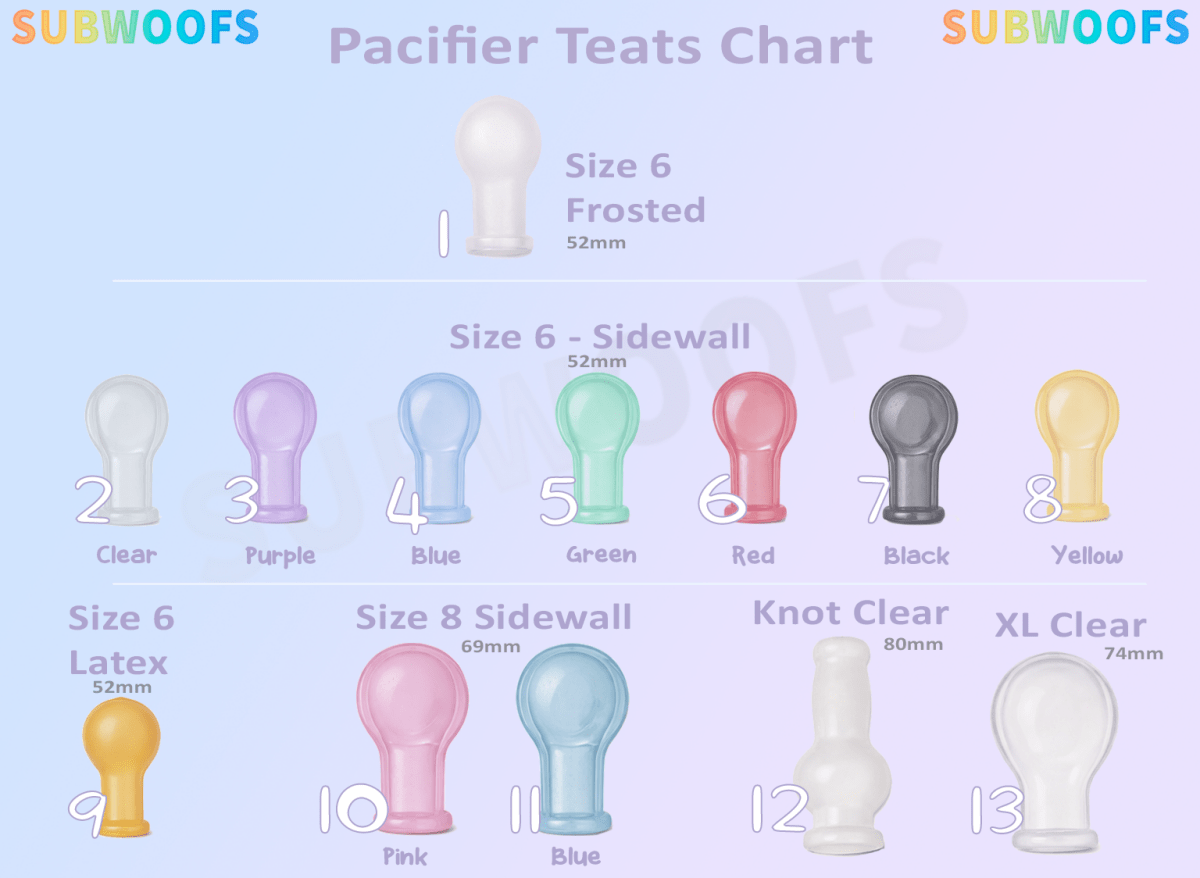 Adult Pacifier - Pastel Dreams Paci ABDL Dummy - SubWoofs
