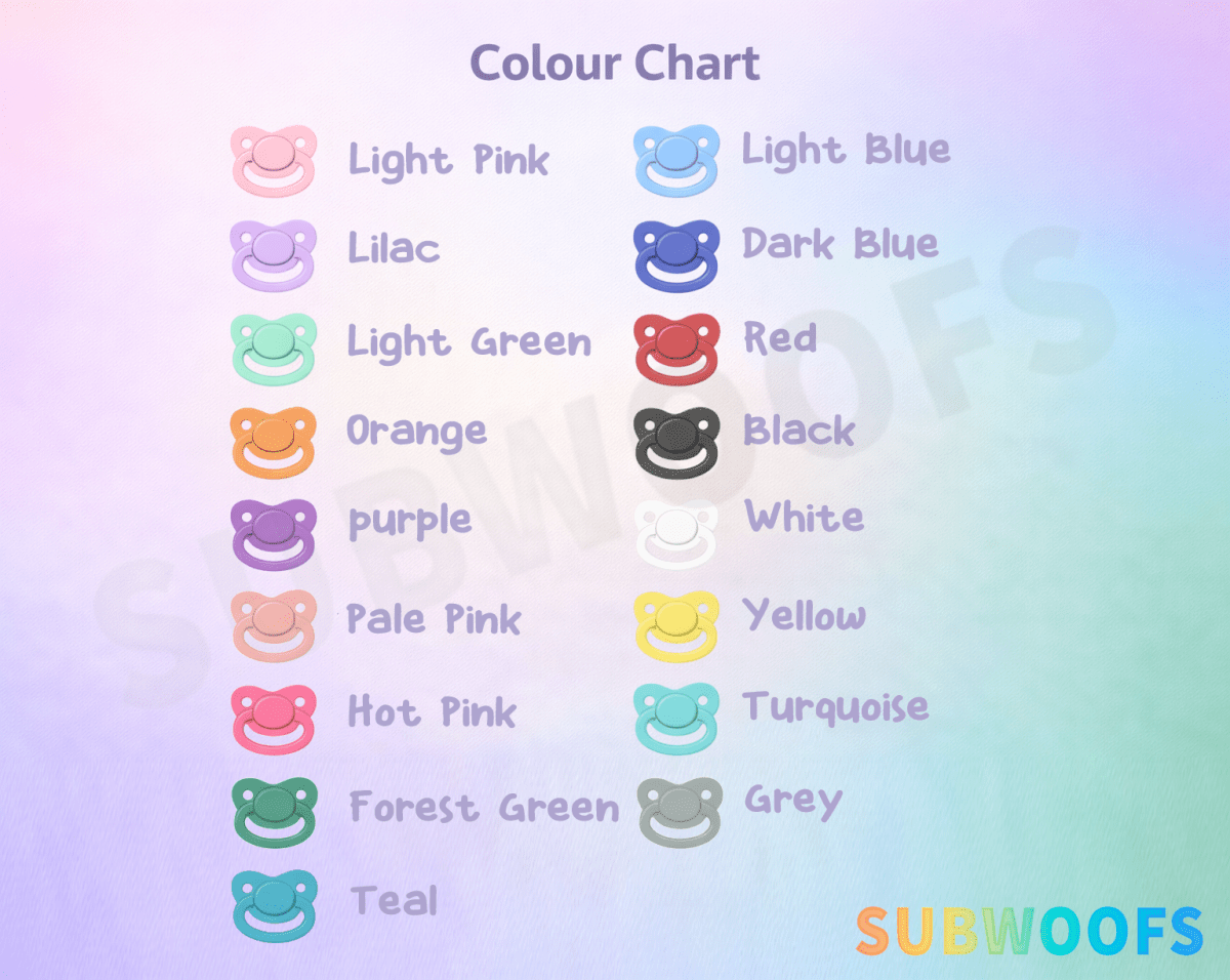 Adult Pacifier - Standard ABDL Dummy - SubWoofs