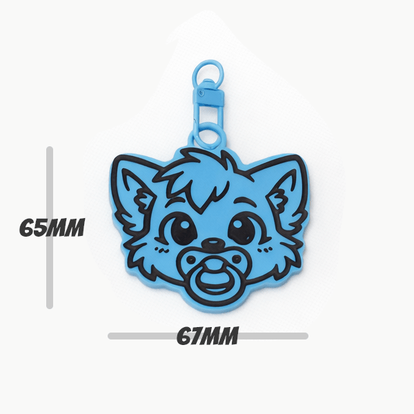 Lil Cubz ABDL Keychain 3 Pack - Babyfur Charms - Standard Colours - SubWoofs