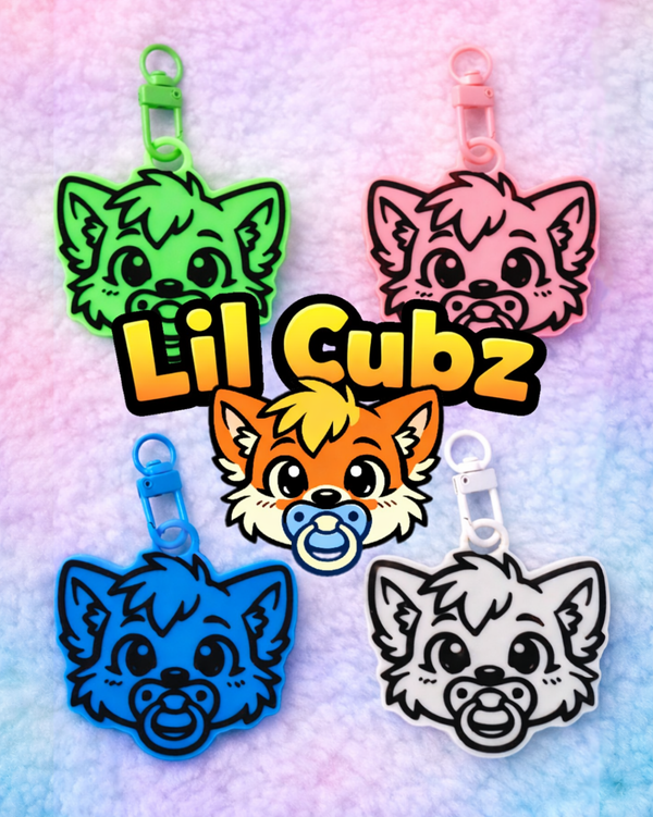 Lil Cubz ABDL Keychain - Babyfur Charms - Standard Colours - SubWoofs