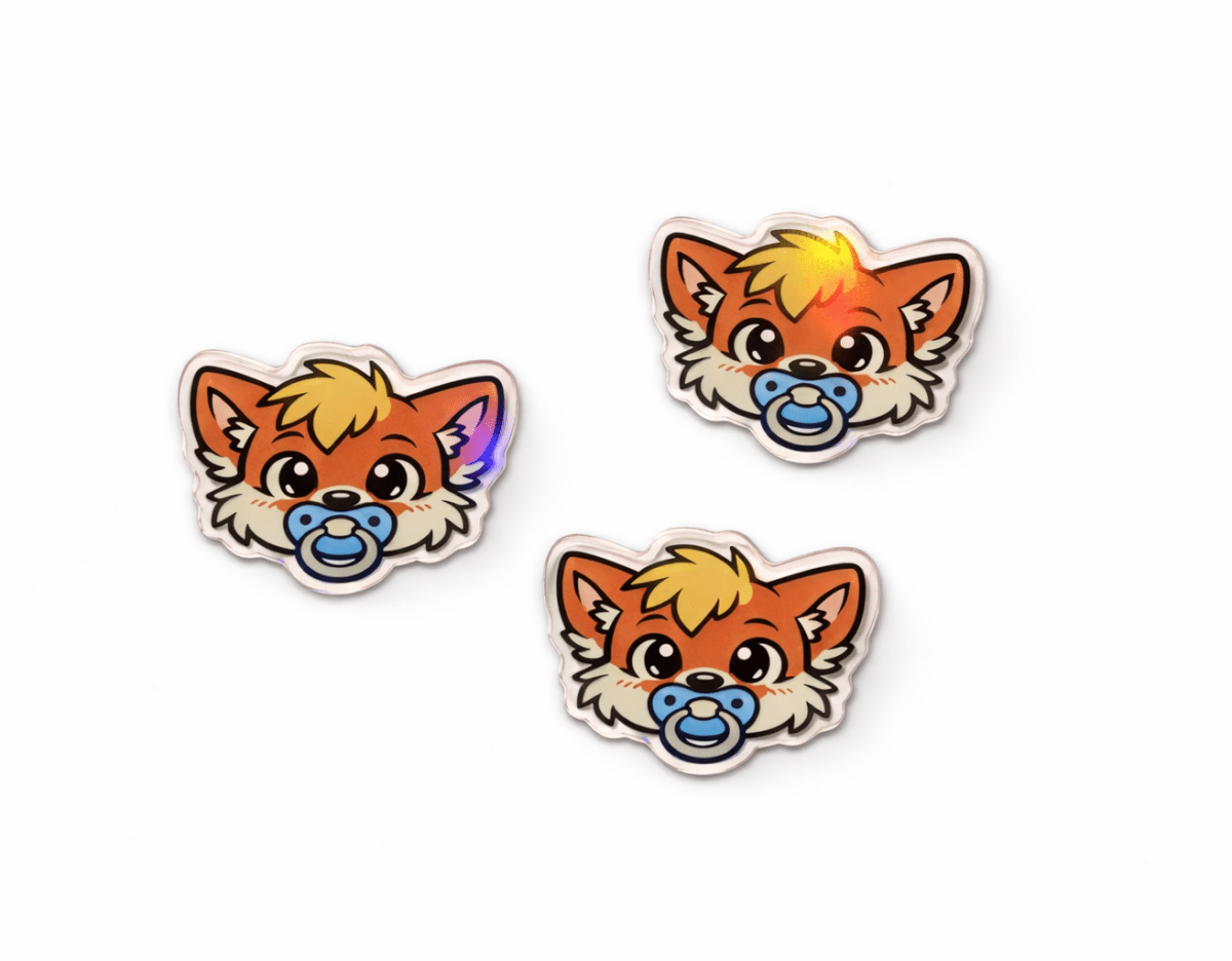 Lil Cubz ABDL Pin Babyfur Badge - SubWoofs