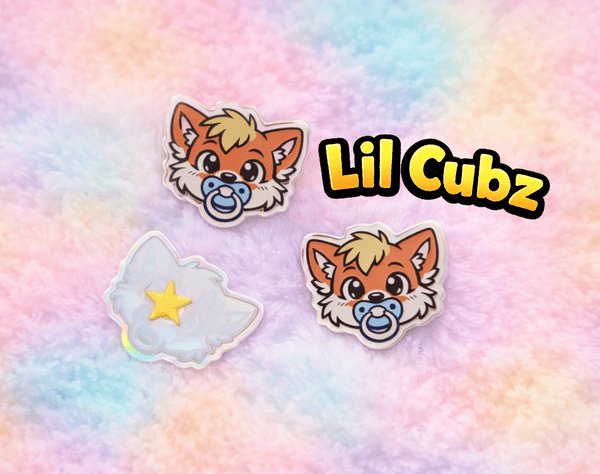Lil Cubz ABDL Pin Babyfur Badge - SubWoofs