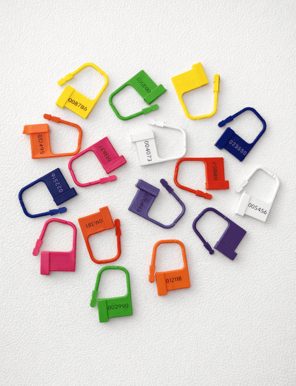 Mixed Chastity Disposable Padlocks - Numbered Cage Locks - SubWoofs